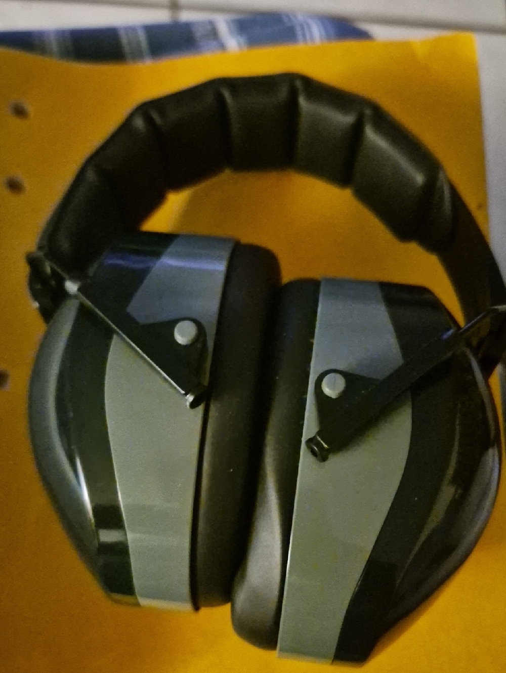 Over-Ear Protective Headphones in Black and Gray